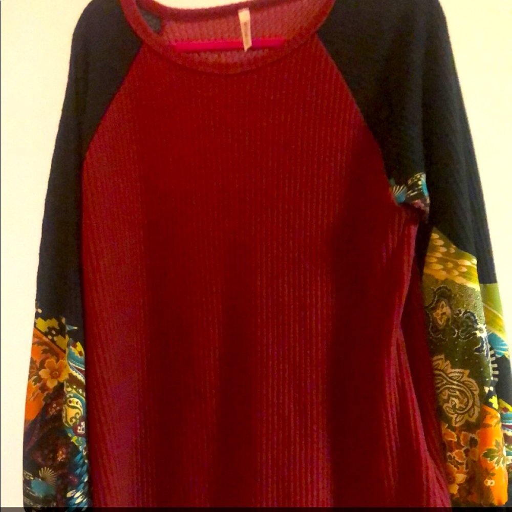 Watermelon Brand Rayon and Polyester top